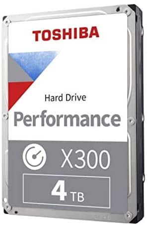 Toshiba X300 4TB Performance & Gaming 3.5-Inch Internal Hard Drive – CMR SATA 6 GB/s 7200 RPM 256 MB Cache – HDWR440XZSTA