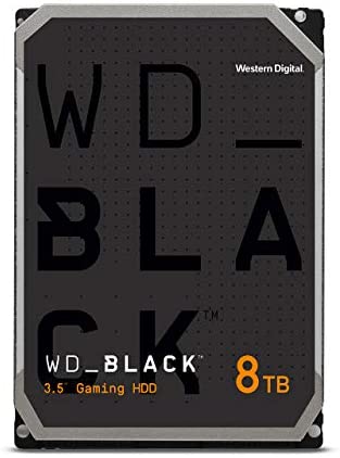 Western Digital 8TB WD Black Performance Internal Hard Drive HDD – 7200 RPM, SATA 6 Gb/s, 256 MB Cache, 3.5″ – WD8001FZBX