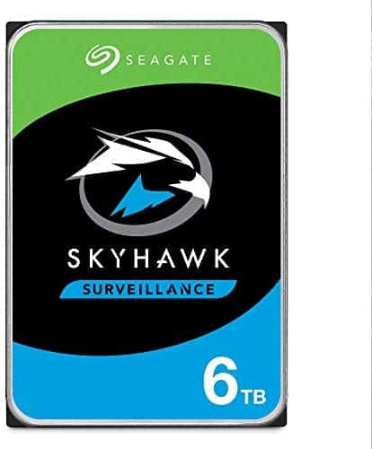 Seagate ST6000VX001 Skyhawk 6TB Surveillance Hard SATA 6Gb/s 128MB Cache 3.5″ Internal Drive-Frustration Free Packaging (ST6000VX0023)
