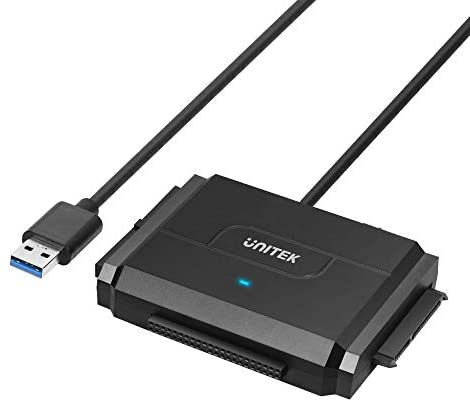 SATA/IDE to USB 3.0 Adapter, Unitek IDE Hard Drive Adapter for Universal 2.5″/3.5″ Inch IDE and SATA External HDD/SSD, Support 10TB