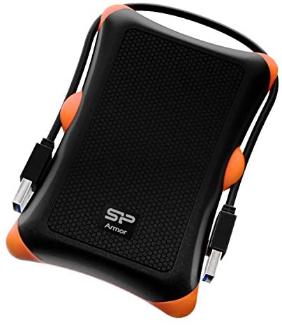 Silicon Power 2TB Rugged Portable External Hard Drive Armor A30, Shockproof USB 3.0 for PC, Mac, Xbox and PS4, Black