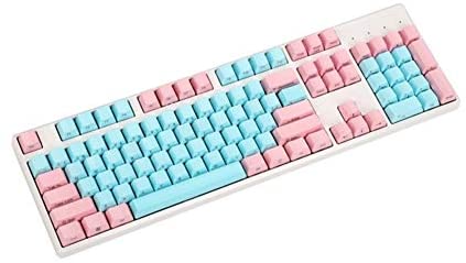 108 Key Mechanical Keyboard 61 87 104 Keys Miami Thick PBT Profile Keycap for Switches GH60 Tenkeyless Mechanical Gaming Keyboard (Color : 104 Key Side Print)