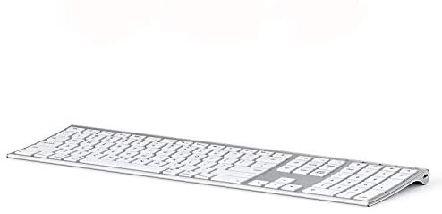 Bluetooth Keyboard for Mac, Rechargeable Multi-Device Keyboard, Ultra-Slim Wireless Keyboard with Full-Size Number Pad, Compatible with Apple MacBook Pro/Air, iMac, iPhone, iPad