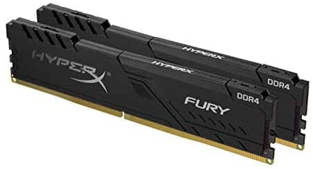 HyperX Fury 32GB 2666MHz DDR4 CL16 DIMM (Kit of 2)  Black XMP Desktop Memory HX426C16FB3K2/32