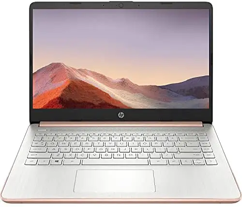 2021 Newest HP Premium 14-inch HD Laptop, Intel Dual-Core Processor Up to 2.8GHz, 8GB RAM, 64GB eMMC Storage, Webcam, Bluetooth, HDMI, Wi-Fi, Rose Gold, Windows 10 with 1 Year Microsoft 365