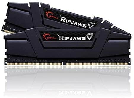 G.Skill RipJaws V Series 16GB (2 x 8GB) 288-Pin SDRAM PC4-28800 DDR4 3600 CL18-22-22-42 1.35V Dual Channel Desktop Memory Model F4-3600C18D-16GVK