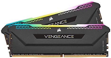 Corsair Vengeance RGB Pro SL 32GB (2x16GB) DDR4 3600 (PC4-28800) C18 1.35V Optimized for AMD Ryzen – Black (CMH32GX4M2Z3600C18)