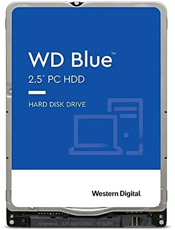 Western Digital 2TB WD Blue Mobile Hard Drive HDD – 5400 RPM, SATA 6 Gb/s, 128 MB Cache, 2.5″ – WD20SPZX