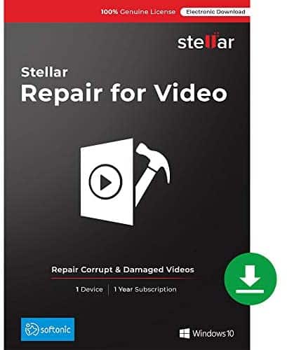 Stellar Repair for Video for Windows|Repair All Damaged Video File formats|1 Device – 1 Year Subscription|2019 Ready [Download Code]