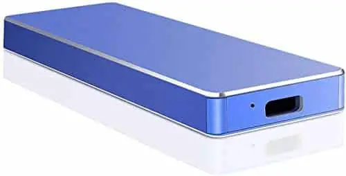 External Hard Drive, Hard Drive Portable Slim 1TB 2TB External Hard Drive Compatible with PC Laptop and Mac(2TB Blue)