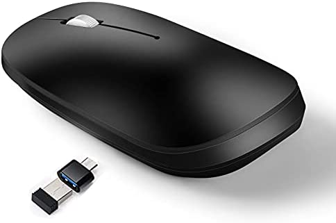 E&G Rechargeable Bluetooth Mouse Notebook Wireless Mouse Three Modes, Computer, Mobile Phone, Notebook Computer, PC, Notebook Computer and MacOS Series Compatible Wireless Mouse (Black)