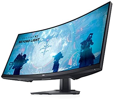Dell Curved Gaming Monitor 34 Inch Curved Monitor with 144Hz Refresh Rate, WQHD (3440 x 1440) Display, Black – S3422DWG