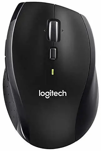 ogitech M705 Wireless Marathon Mouse for PC – Long 3 Year Battery Life, Ergonomic Shape with Hyper-Fast Scrolling and USB Unifying Receiver for Computer and Laptop – Black (Renewed)