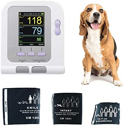 Veterinary/Animal use Automatic Blood Pressure Monitor for cat/Dog Three Cuffs Included