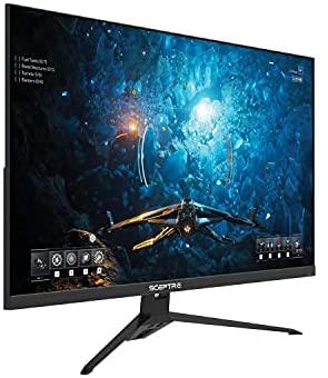 Sceptre IPS 27 inch Gaming LED Monitor up to 165Hz 144Hz 1ms DisplayPort HDMI, FreeSync FPS RTS Build-in Speakers Gunmetal Black 2021 (E275B-FPT165) (Renewed)