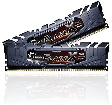 G.Skill Flare X Series 16GB (2 x 8GB) 288-Pin SDRAM (PC4-25600) DDR4 3200 CL14-14-14-34 1.35V Dual Channel Desktop Memory Model F4-3200C14D-16GFX