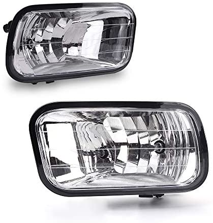 Tecoom OE Replacement Fog Lights Compatible with 2009-2012 Ram 1500/2500/3500/Truck Pair Clear Lens with Bulbs