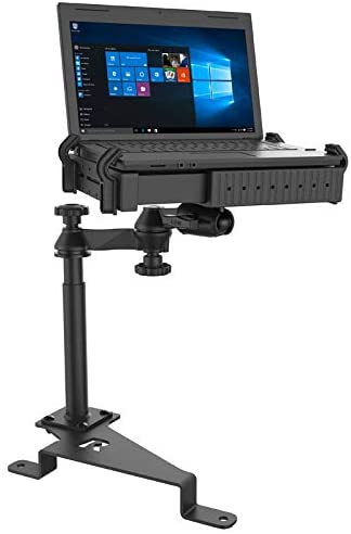 RAM Mounts No-Drill Laptop Mount for ’15-21 Ford F-150, ’17-21 F-250 + More RAM-VB-195-SW1 Compatible with 10″ to 16″ Wide Laptops