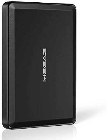500GB External Hard Drive – MegaZ Backup Slim 2.5” Portable HDD USB 3.0 for PC, Mac, Laptop, PS4, Xbox one and Chromebook, 3 Year Warranty