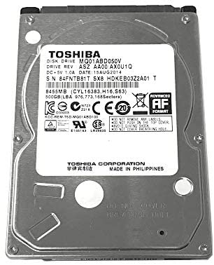Toshiba MQ01ABD050V 500GB 5400RPM 8MB Cache SATA 3.0Gb/s 2.5in Notebook Hard Drive – 2 Year Warranty (Renewed)