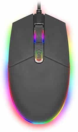 RGB Gaming Mouse, USB, Black, CableWholesale