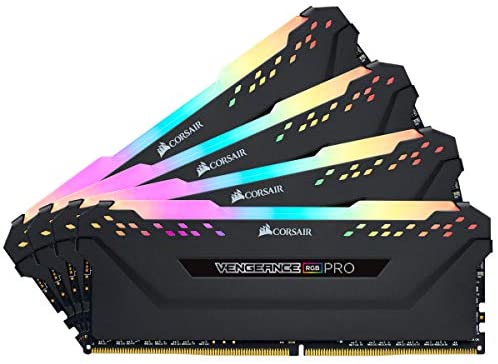 Corsair Vengeance RGB Pro 64GB (4x16GB) DDR4 3200 (PC4-25600) C16 Desktop Memory – Black