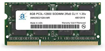 Adamanta 8GB (1x8GB) Apple Memory Upgrade Compatible for iMac, MacBook Pro, Mac Mini DDR3/DDR3L 1600Mhz PC3L-12800 SODIMM 2Rx8 CL11 1.35v RAM