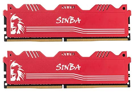 LEVEN SINBA 16GB KIT (8GBx2) DDR4 3000MHz PC4-24000 288-Pin U-DIMM CL16 XMP2.0 Overclocking Gaming RAM Desktop Memory Module- RED (JROC4U3000172408R-8Mx2)