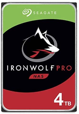 Seagate IronWolf Pro 4TB NAS Internal Hard Drive HDD – CMR 3.5 Inch SATA 6Gb/s 7200 RPM 128MB Cache for RAID Network Attached Storage, Data Recovery Service – Frustration Free Packaging (ST4000NE001)