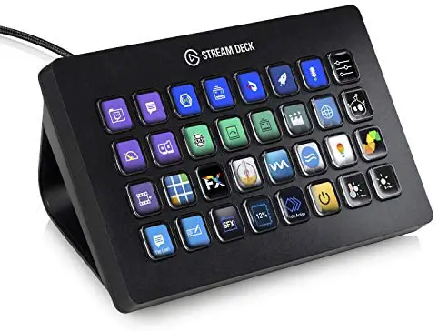 Elgato Stream Deck XL – Advanced Stream Control with 32 Customizable LCD Keys, for Windows 10 and macOS 10.13 or Later (10GAT9901)