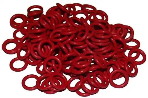 Captain O-Ring – Rubber Oring Keyboard Switch Dampeners/Sound Reducers Red [40A-L 0.2mm] Reduction (135 pcs w/screen cloth)