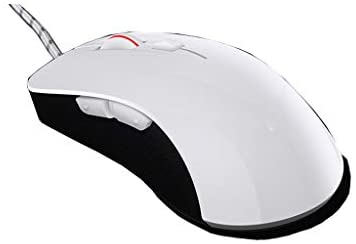 Wired Mouse for Right-hand Or Left-handed Use, Six-button Ergonomic Gaming USB Computer Mouse, Full-key Programmable, Lower Noise, can be Used for Laptops, Desktops, Computers, Etc., (black and White)