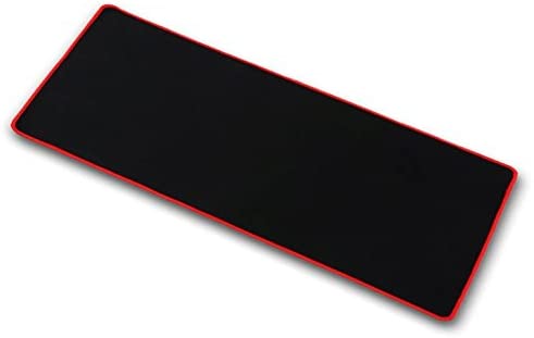 OPCC high Grade Thick Official Big Mouse pad Game Mouse pad Extended Edition Cloth Gaming Mouse Mat 23.6″11.8″0.12″ Functional Non-Slip Rubber Base (red)