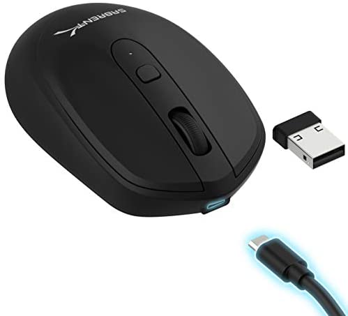 Sabrent 2.4GHz Rechargeable Wireless Mouse with Adjustable Resolution (MS-RCWM)