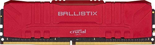 Crucial Ballistix 3000 MHz DDR4 DRAM Desktop Gaming Memory Kit 16GB (8GBx2) CL15 BL2K8G30C15U4R (RED)