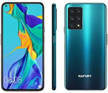 Unlocked Cell Phone, HAFURY GT20 8GB RAM/128GB Android Phone, 6.4-Inch Display, 48MP Cameras, 4200mAh Battery, Android 10 GSM Unlocked Smartphone, 4G Dual Sim Phone, Gradient+Green