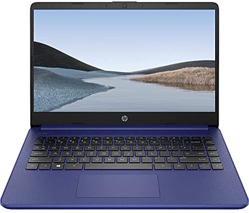 2021 Newest HP Premium 14-inch HD Laptop, Intel Dual-Core Processor Up to 2.8GHz, 16GB RAM, 64GB eMMC Storage, Webcam, Bluetooth, HDMI, Wi-Fi, Blue, Windows 10 with 1 Year Microsoft 365