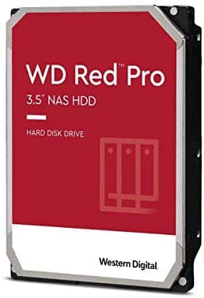 Western Digital 2TB WD Red Pro NAS Internal Hard Drive HDD – 7200 RPM, SATA 6 Gb/s, CMR, 64 MB Cache, 3.5″ – WD2002FFSX