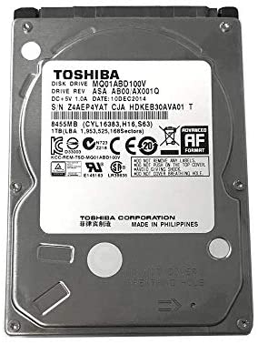 Toshiba 1TB 5400RPM 8MB Cache SATA 3.0Gb/s 2.5 inch PS3/PS4 Hard Drive – 3 Year Warranty (Renewed)
