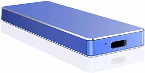 External Hard Drive1TB 2TB,Hard Drive Portable Slim External Hard Drive Compatible with PC Laptop and Mac(2TB Blue)