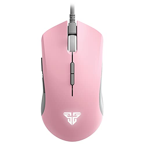 FANTECH Blake X17 Advanced Wired Gaming Mouse, 16.8 Million RGB Color Backlit, 10,000 DPI Optical Sensor, 7 Programmable Buttons, Symmetric Shape, Pink (Sakura Edition)