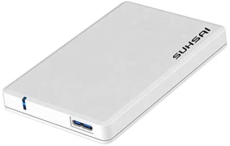 External Hard Drive Portable HDD, 3.0 USB External Hard Disk, Ultra Fast Slim Drive for Storage, Back up for PC, MAC, Desktop, Laptop, MacBook, Chromebook, Gaming Consoles, Smart Tv (320GB, White)