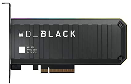 WD_BLACK 1TB AN1500 NVMe Internal Gaming Solid State Drive SSD Add-In-Card – Gen3 PCIe, Up to 6500 MB/s – WDS100T1X0L