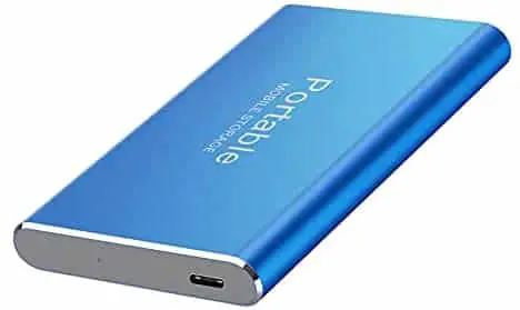 ikasus 8TB Portabl External Hard Drive Portable HDD USB 3.0 for PC Laptops Desktops Smart Phones Easy to Carry USB Mobile Hard Disk Blue