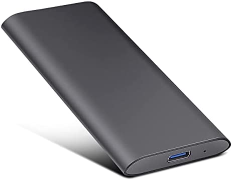 Portable External Hard Drive Super Fast Type-C/USB3.1 Hard Drive Portable HDD Compatible with PC Laptop Desktop Mac(H,Black,2TB)