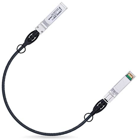 10G SFP+ Twinax Cable, Direct Attach Copper(DAC) Passive Cable, 0.5m (1.64ft), for Cisco SFP-H10GB-CU0.5M, Meraki, Ubiquiti, Mikrotik, Intel, Fortinet, Netgear, D-Link, Supermicro, TP-Link