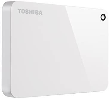 Toshiba Canvio Advance 1TB Portable External Hard Drive USB 3.0, White – HDTC910XW3AA