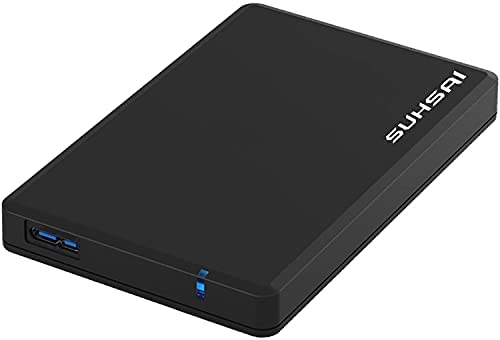 SUHSAI Portable External Hard Drive HDD, 3.0 USB Ultrafast Slim 2.5″ External Drive for Storage – Backup for Computer, Laptop, PC, Mac, Chromebook, PS3, PS4, Xbox, Smart TV (200GB, Black)