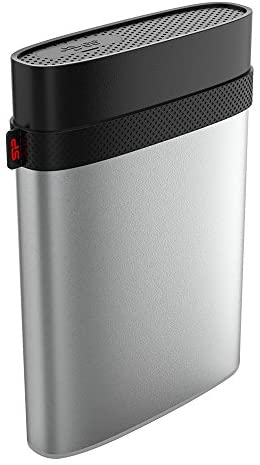Silicon Power 1TB Type C USB 3.0 Rugged Armor A85M for Mac Military-grade Shockproof / IP68 Waterproof & Dustproof 2.5″ External Hard Drive – HFS+ and Time Machine Supported Silver
