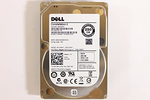 Dell HC79N ST9250610NS 2.5″ SATA 250GB 7200 Enterprise 15mm Server Hard Drive PowerEdge 1955 Clouded